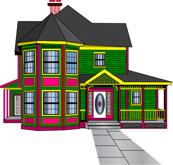 Pix For > Big House Clip Art