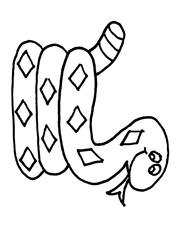 Snakes To Colour In - ClipArt Best