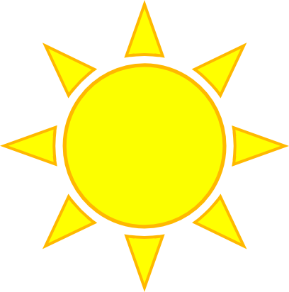 Yellow Sun Clipart