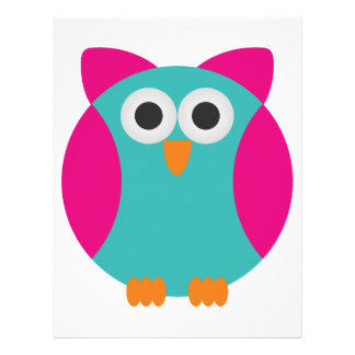 Cute Cartoon Owl Letterhead | Zazzle