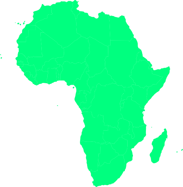 Clipart africa map outline