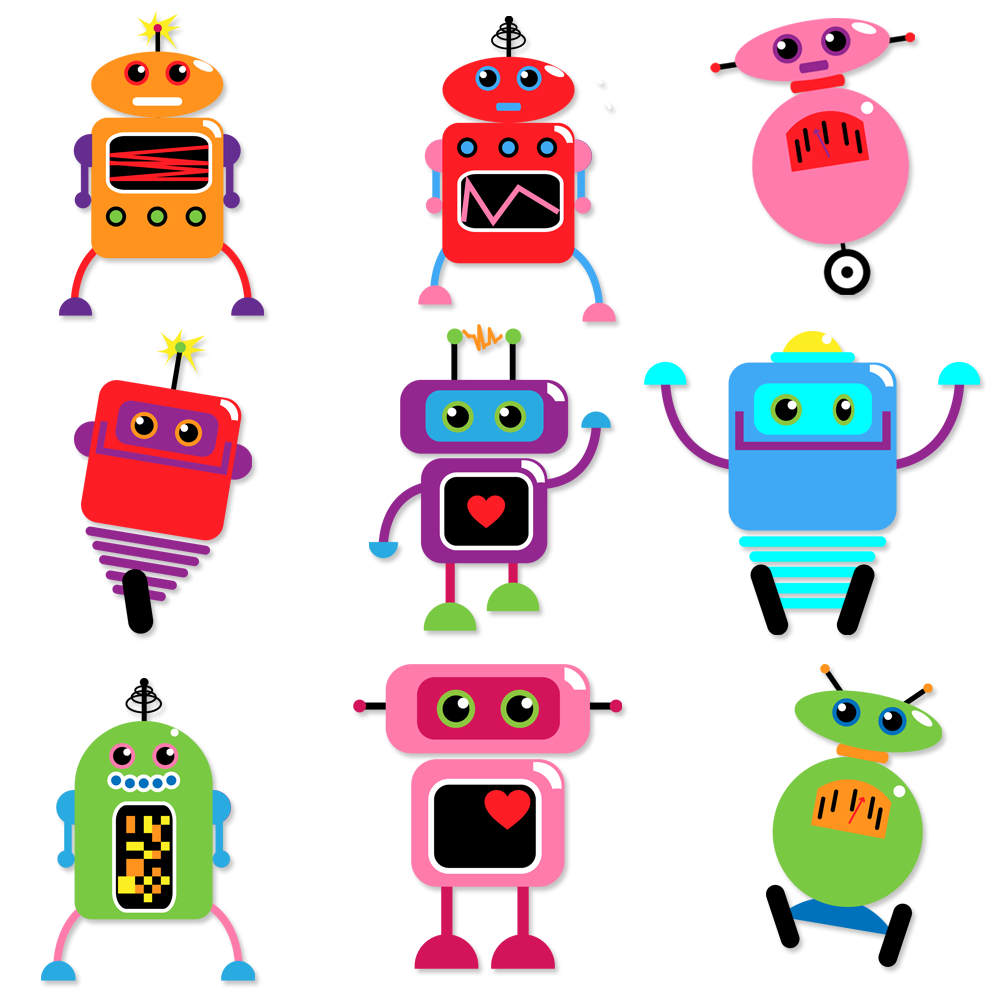 robot printables | Robots, Robot Art and Clip Art