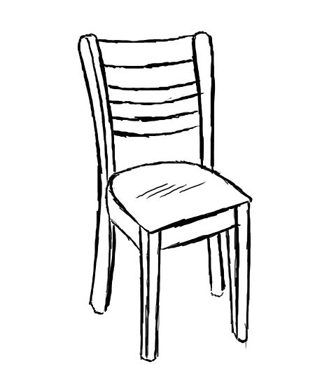 chairs clipart black and white - photo #21