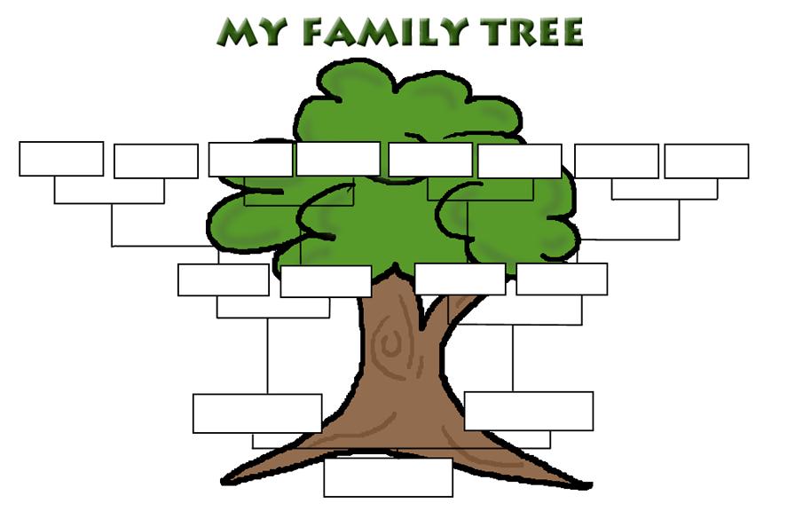 Family Tree Template Printable For Kids - ClipArt Best
