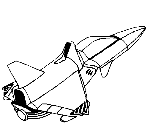 Rocket ship coloring page - Coloringcrew.com