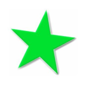 Free basic-5-point-green-star-beveled Clipart - Polyvore