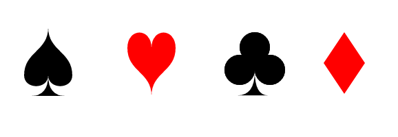 Poker Card Suits Clipart