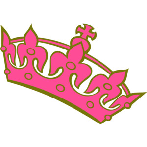 pink army tilted tiara clip art - Polyvore