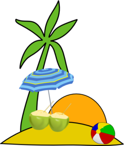 Coconut, Beach Scene, And Summer clip art - vector clip art online ...