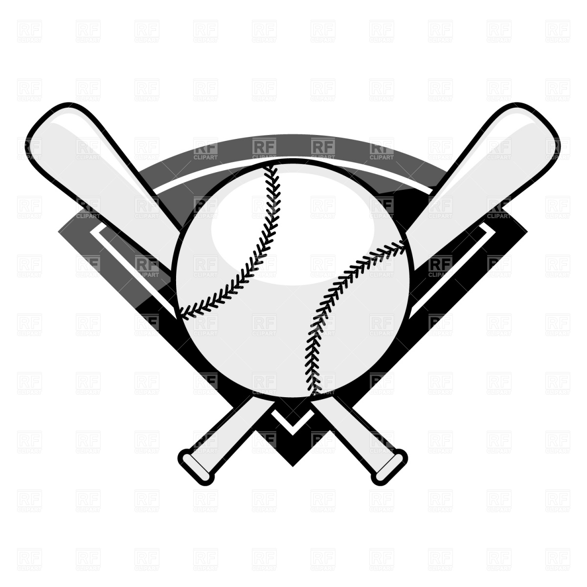 Black And White Baseball Field Clipart ClipArt Best