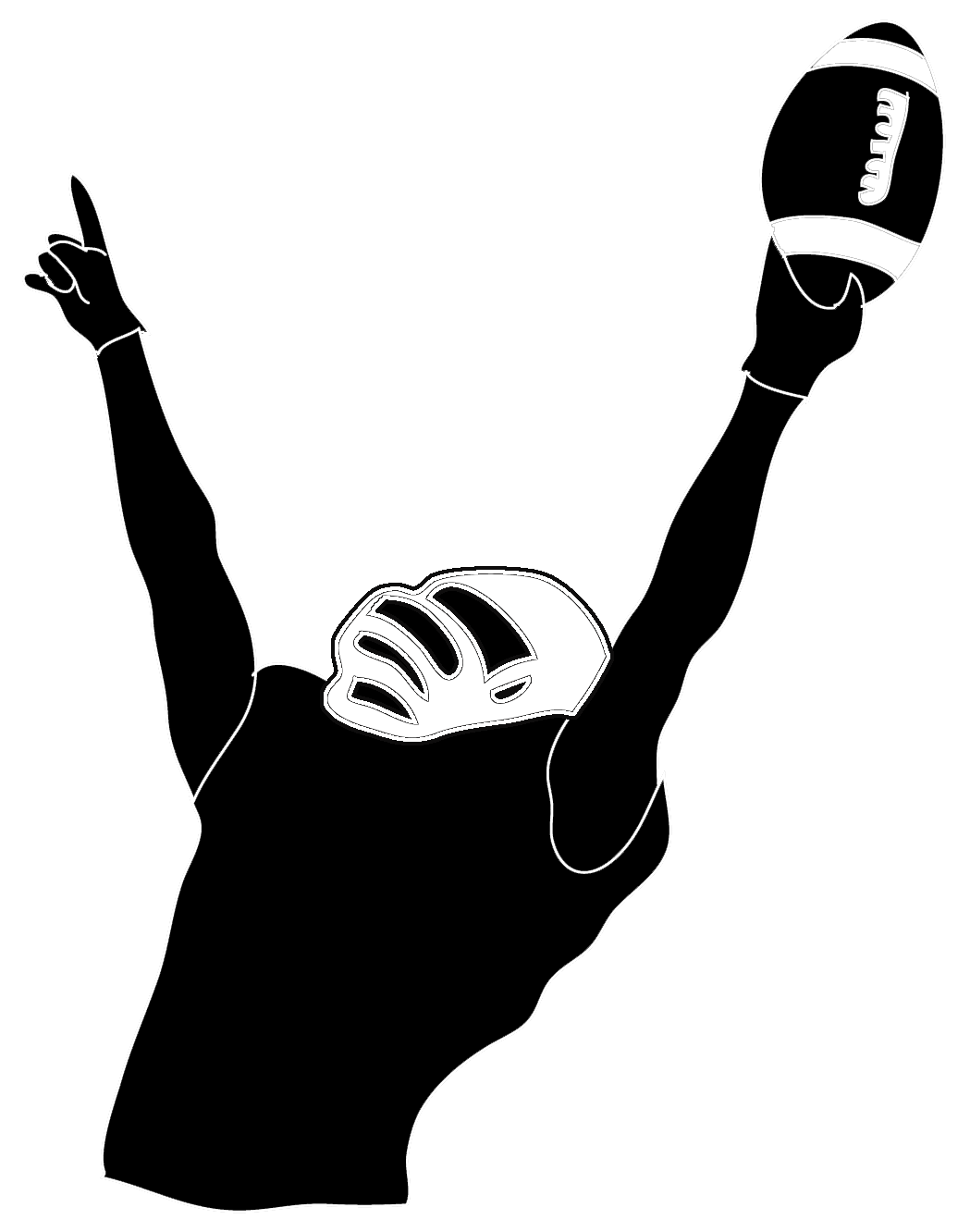 football silhouette clip art - photo #16
