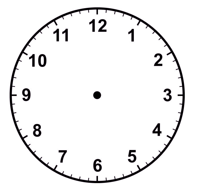 Analog Clock Without Hands - ClipArt Best
