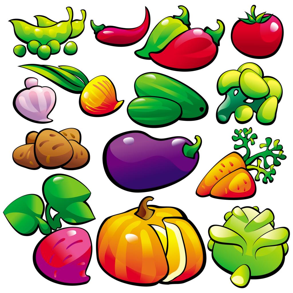 animated vegetables clipart - photo #1