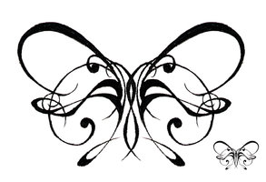 deviantART: More Like Filigree Butterfly Tattoo by