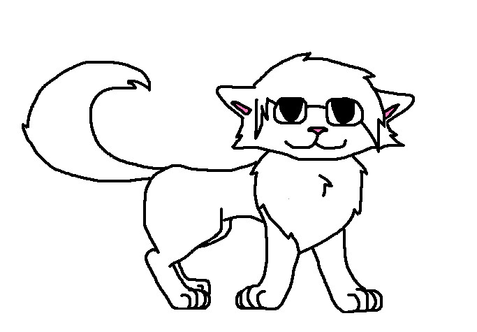 Male Cat Outline FREE