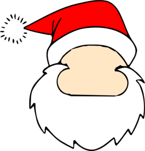 Blank Santa Face clip art - vector clip art online, royalty free ...