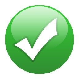 Green globe ok tic Free icon in format for free download 23.92KB