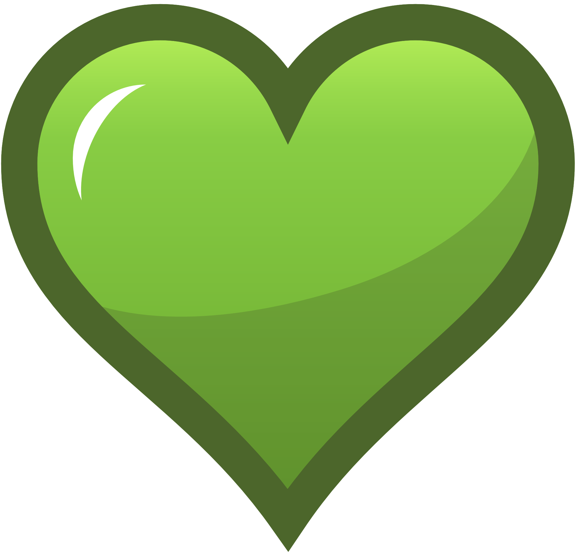Clip Art: Green Heart Icon Ocal Favorites Icon ...