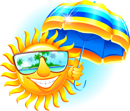 Elements of Summer Sun vector art 07 - Vector Other free download