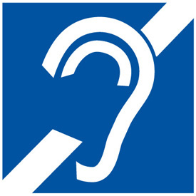 Hearing Loss Symbol of Access Signs - ADA