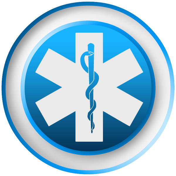 Emergency Medicine Symbol Blue clipart image - ipharmd.
