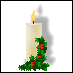 Winter and Christmas Candles