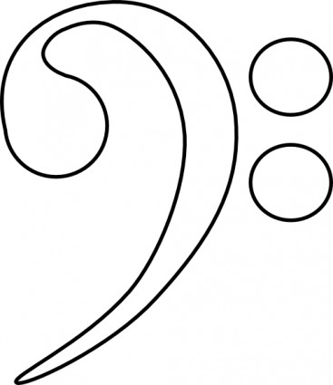 Bass Clef clip art Free vector in Open office drawing svg ( .svg ...