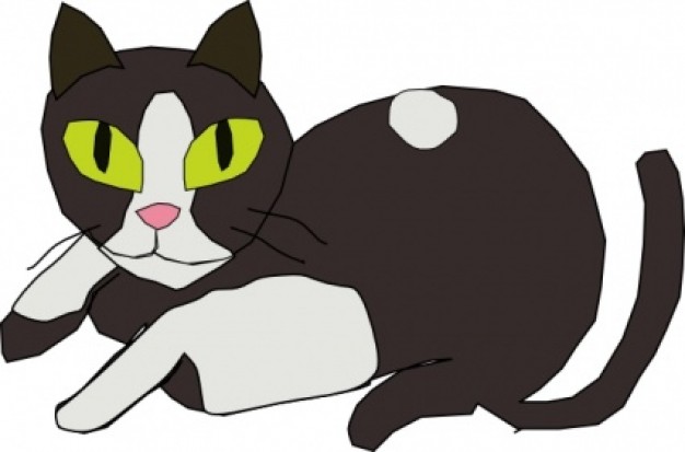 Cat clip art | Download free Vector