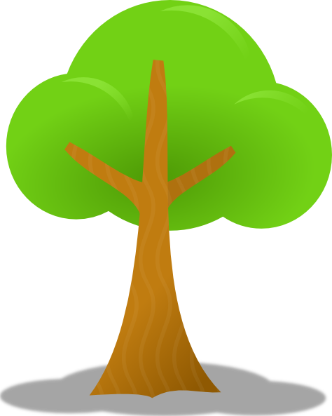 Simple Tree clip art Free Vector