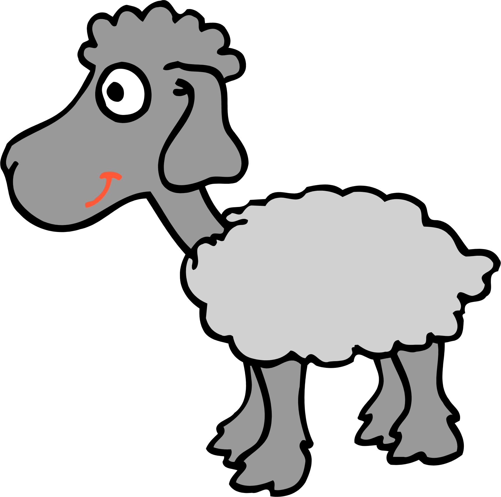 clipart cartoon sheep - photo #32