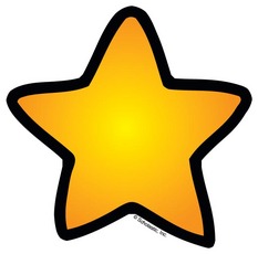 Gold Star with Black Outline | Product Detail | Scholastic Printables
