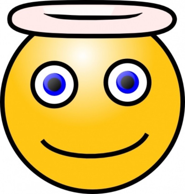 Smiley Angel clip art | Download free Vector