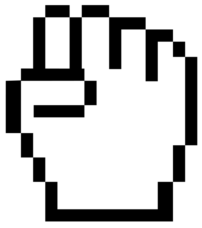 Clipart - mouse pointer fist