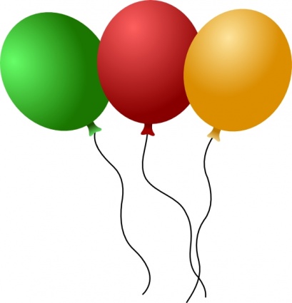 Balloons clip art vector, free vectors