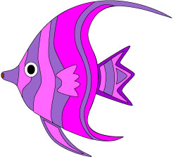 Pink Tropical Fish Clip Art