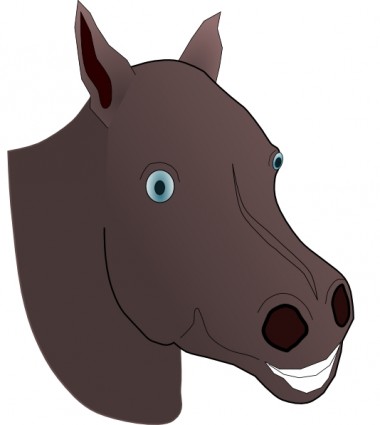 Horse Head clip art Free vector in Open office drawing svg ( .svg ...