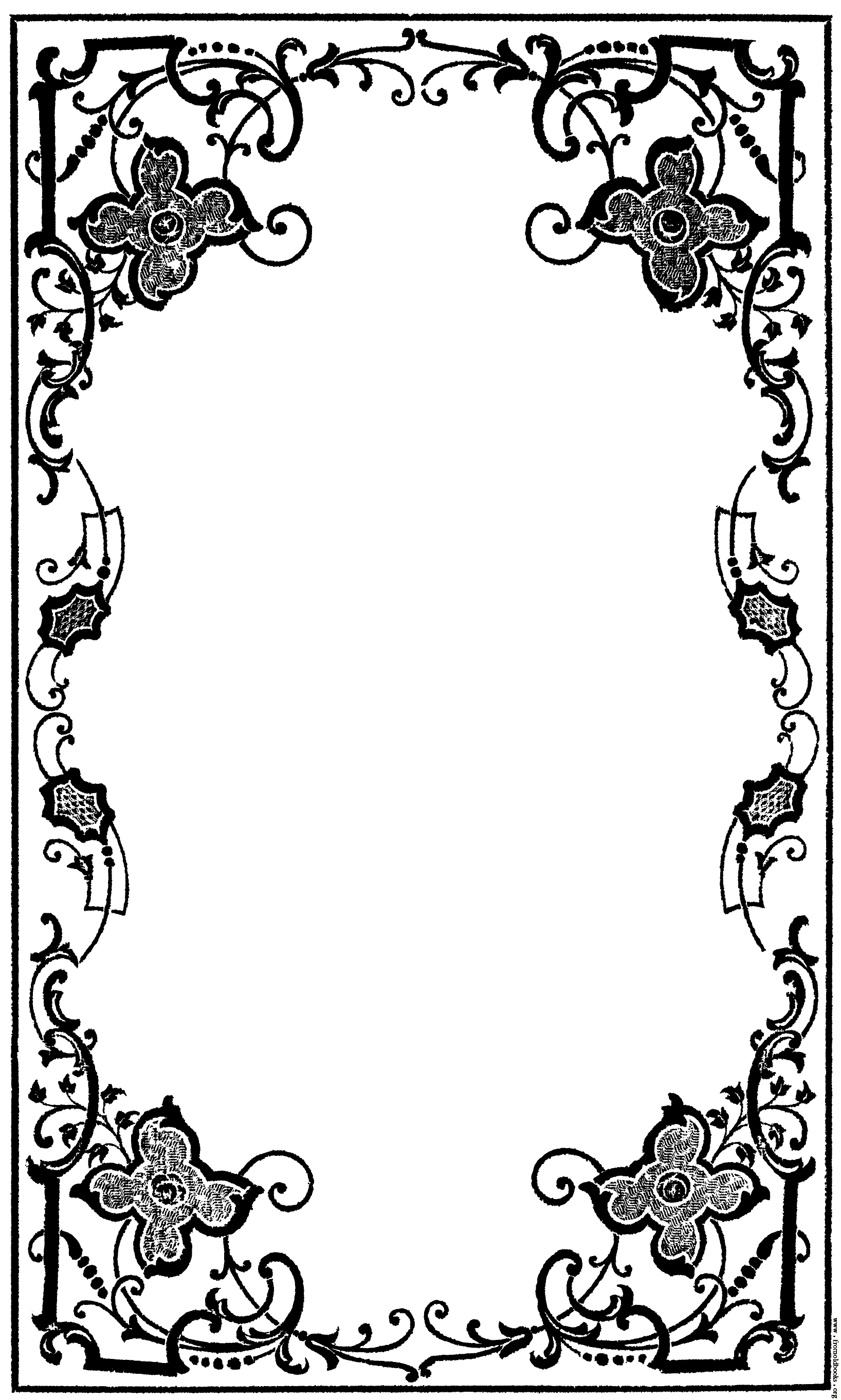 Early Victorian Border from Book Cover [image 300x500 pixels]