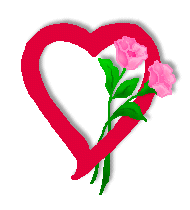 Rose Clip Art - Free Rose Clip Art - Red Hearts and Pink Roses
