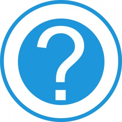 Blue Question Mark clip art Free vector in Open office drawing svg ...
