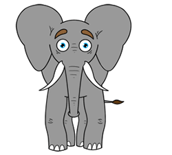 Drawing a Cartoon Elephant