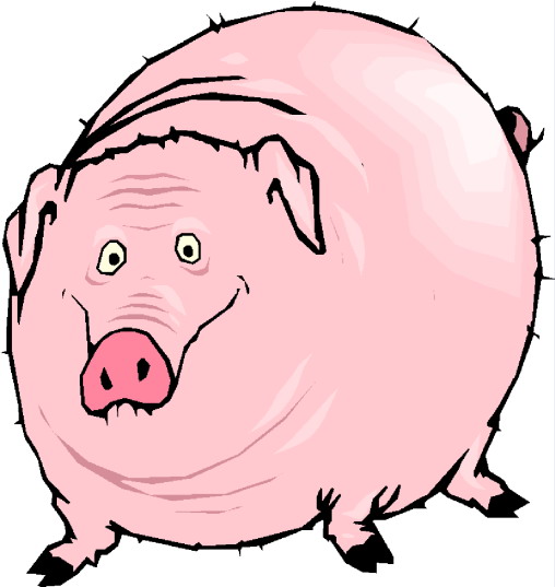 Clip Art - Clip art pigs 098832