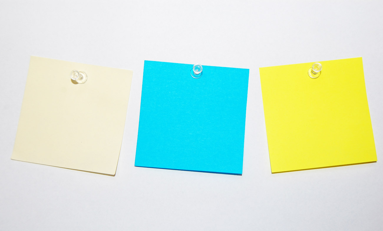 Blank post-it notes - Free photo