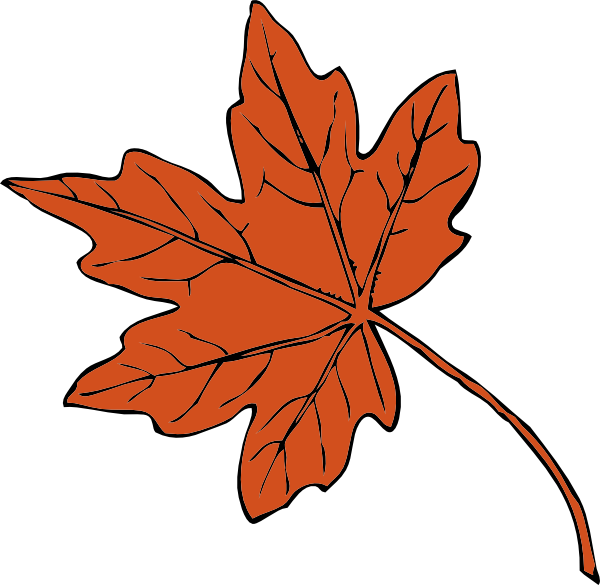 fall leaf clip art outline - photo #42