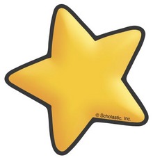 Yellow Star with Black Outline | Product Detail | Scholastic ...