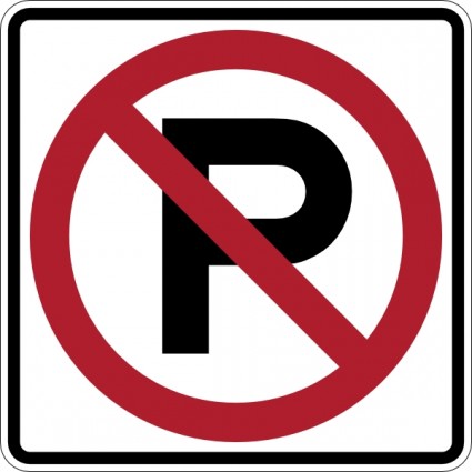 No Parking Sign clip art Free vector in Open office drawing svg ...