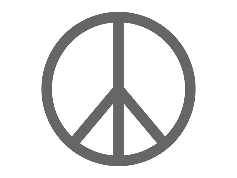 Peace Sign Stencil | Craftcuts.com