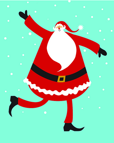 Whimsical santa clipart