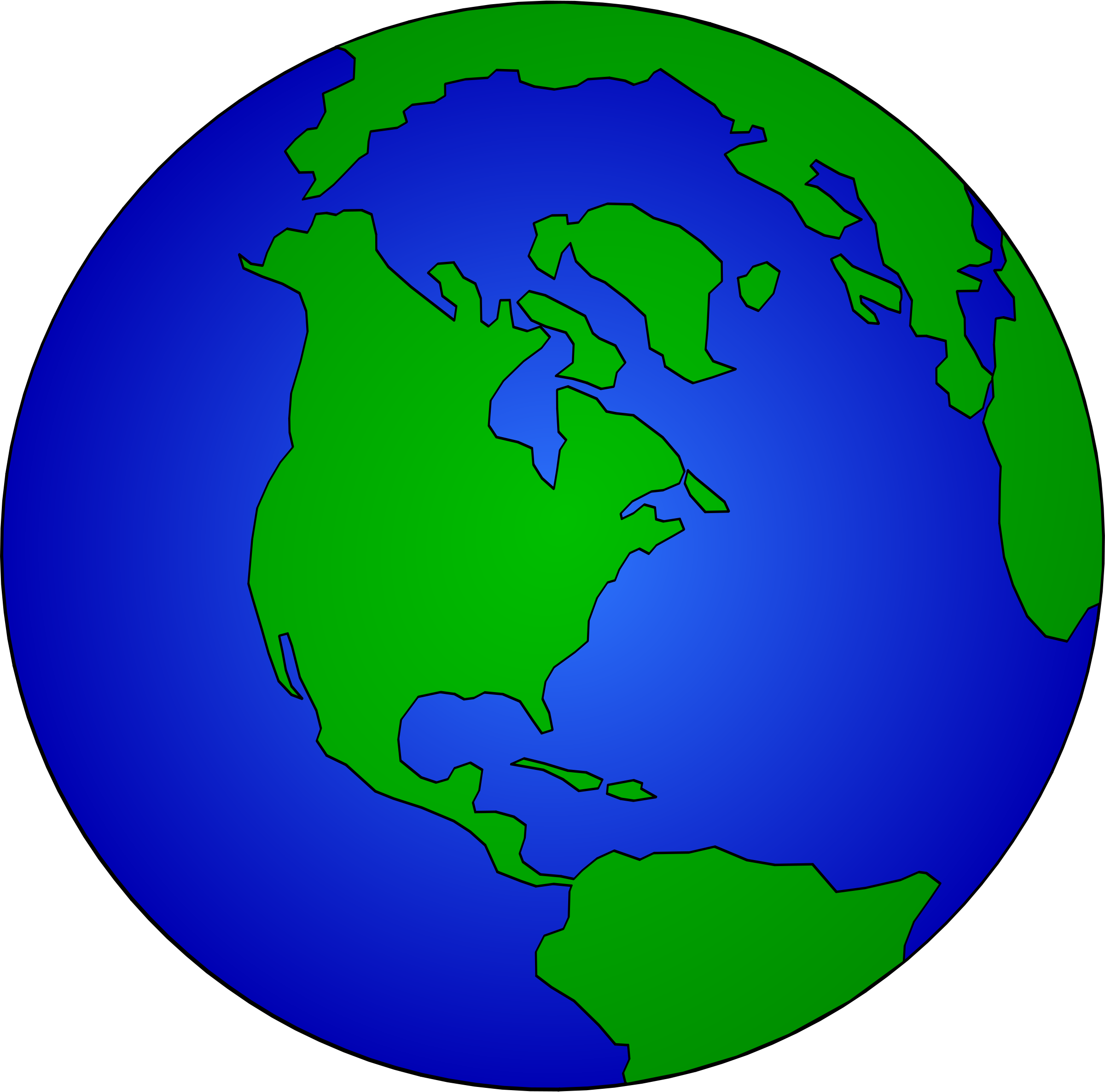 Usa world globe clipart vector