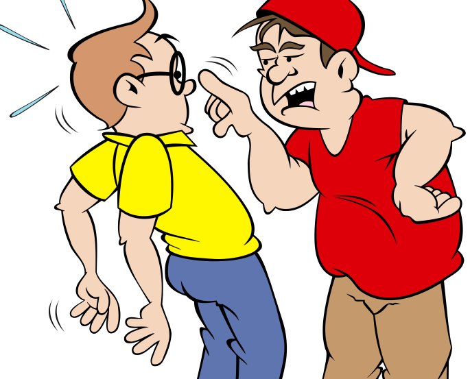 Verbal bullying clipart