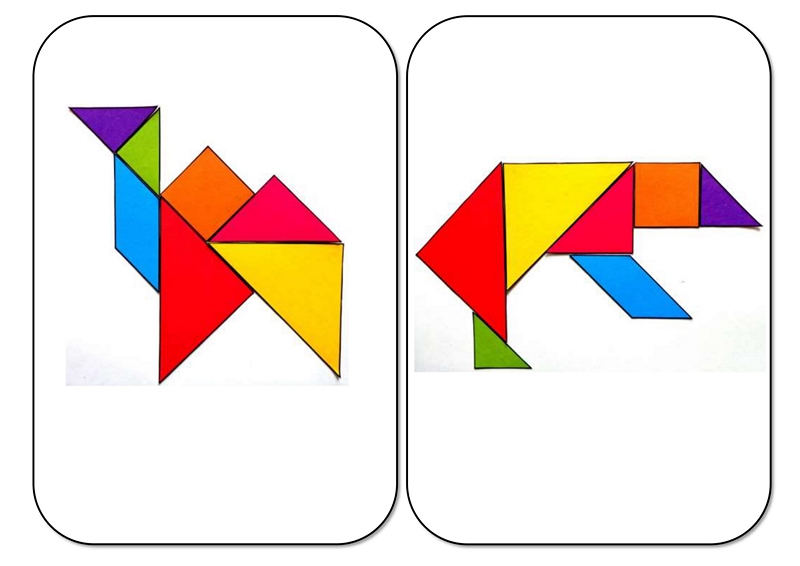 Animals tangrams printables | funnycrafts